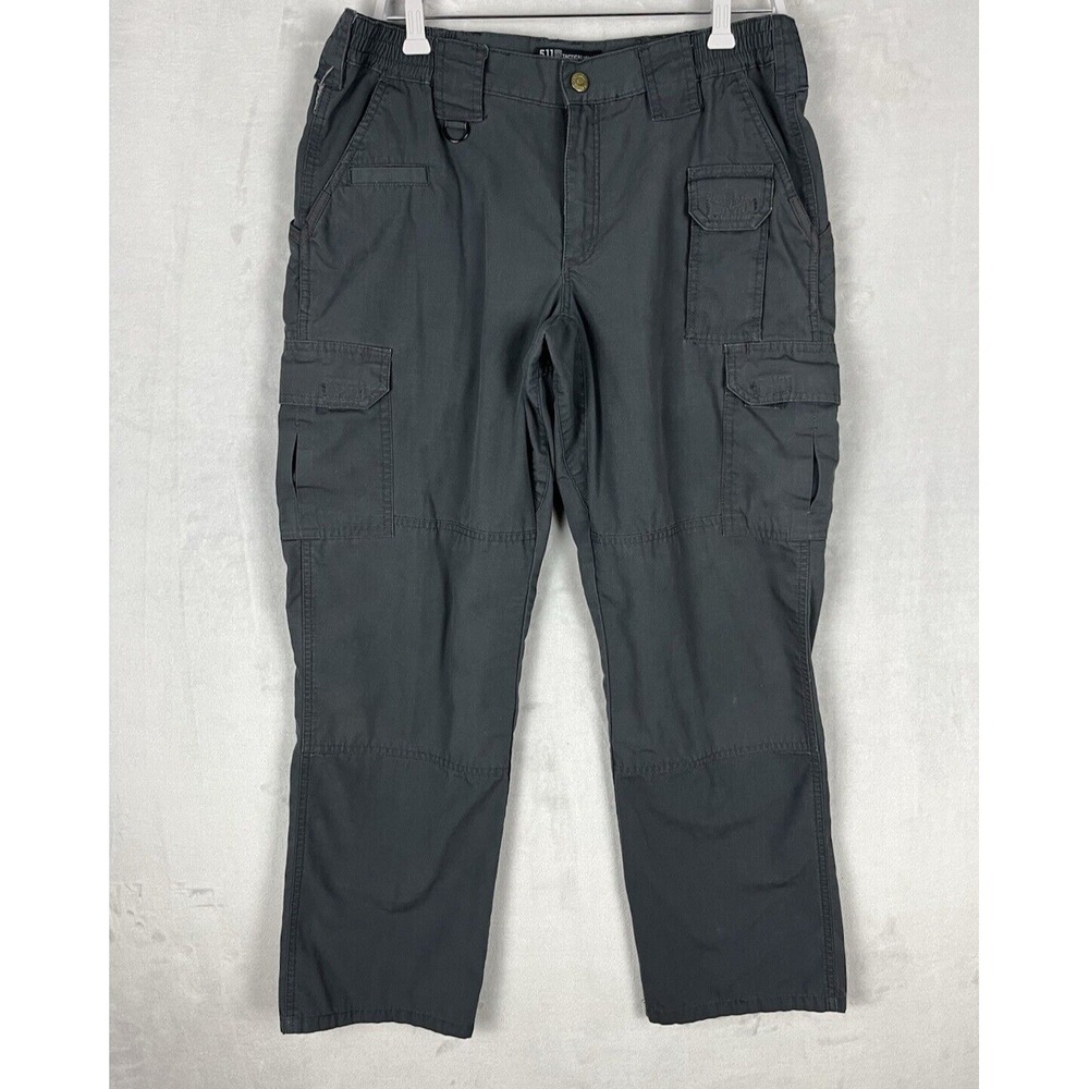 5.11 Tactical Pants Women 10 Gray Regular Straight Leg Taclite Pro Cargo Outdoor